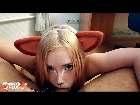 ❤️ Kitsune waxay liqaysaa dick oo afkeeda ku dhufatey ❌  Galmo  ️❤